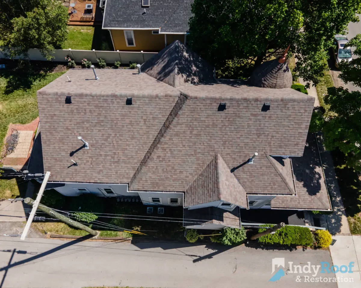 Architectural shingles with ridge vent completed in Chatham Hills, Hamilton County (May 2025)