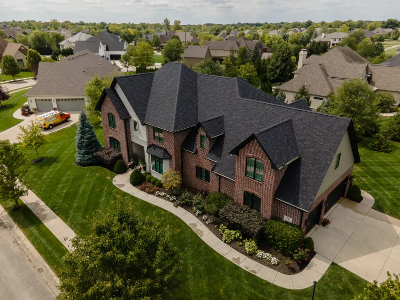 Metal shingle system in Wood Wind, Hamilton County